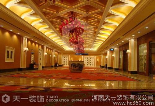 供应装修材料装修设计郑州中高档现代宾馆灯光装修设计效果图图片